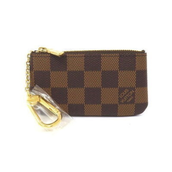 Louis Vuitton Damier Ebene Brown Pochette Case Key - Picture 1 of 8